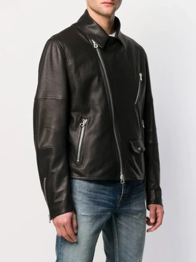 Shop Drome Classic Biker Jacket In Black