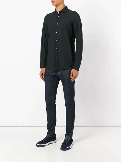 Drumohr Classic Shirt In Black