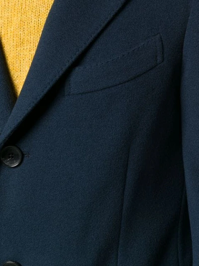 Shop Etro Single-breasted Coat In Blue