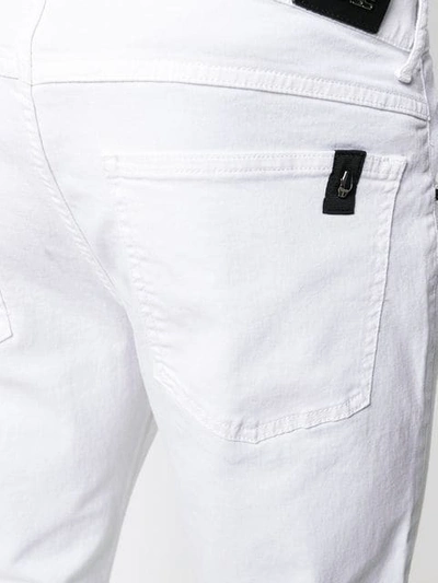 Shop Cavalli Class Slim-fit Jeans In White