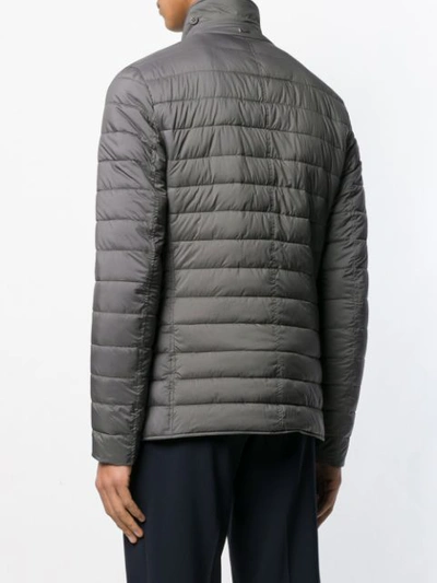 Shop Herno Quilted Jacket In Grey