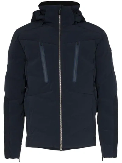 Shop Kjus Linard Hooded Feather Down Jacket In Blue