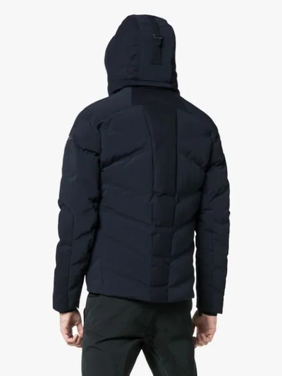 Shop Kjus Linard Hooded Feather Down Jacket In Blue