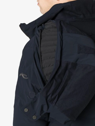 Shop Kjus Linard Hooded Feather Down Jacket In Blue