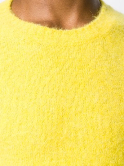 Shop Roberto Collina Long-sleeve Fitted Sweater In Yellow