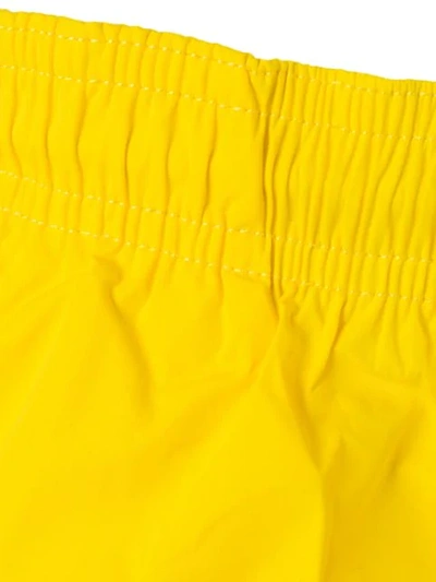 Shop Dsquared2 Logo Swim Shorts In Yellow