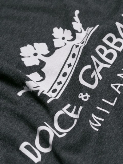 Shop Dolce & Gabbana Graphic T In S8292 Grey Melange