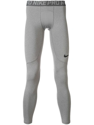 Shop Nike Pro Core Tights In Grey