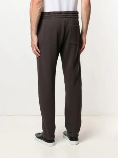 Shop Golden Goose Logo Track Trousers In Grey
