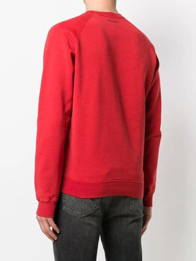 Shop Dsquared2 X Mert & Marcus 1994 Classic Raglan Sweatshirt In Red