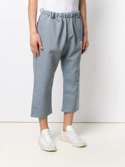 Shop A-cold-wall* Cropped Trousers - Blue