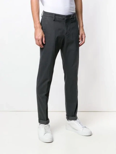 Shop Dondup Straight-leg Trousers - Grey