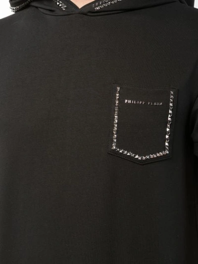 Shop Philipp Plein Hooded T-shirt - Black