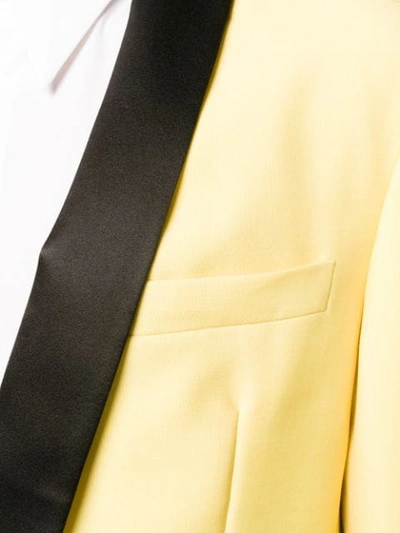 Shop Calvin Klein 205w39nyc Tuxedo Jacket In Yellow