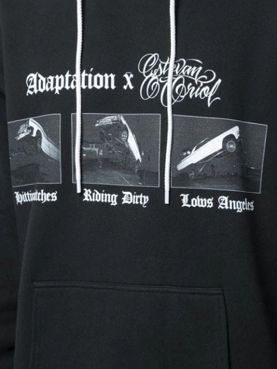 Shop Adaptation Logo Print Hoodie In Black