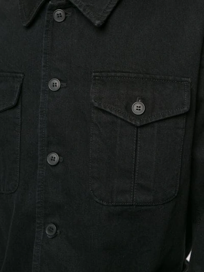 SAINT LAURENT SAHARIENNE DENIM JACKET - 黑色