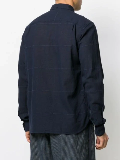 Shop Ymc You Must Create Chest Pocket Shirt In Blue