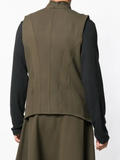 Shop Alchemy Zipped Vest In Green