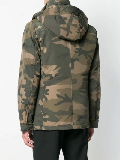 Shop Woolrich Padded Field Jacket - Green