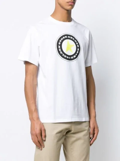 Shop Golden Goose Logo Print T-shirt In White