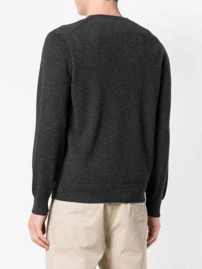 Shop Cruciani Cashmere V-neck Sweater - Grey