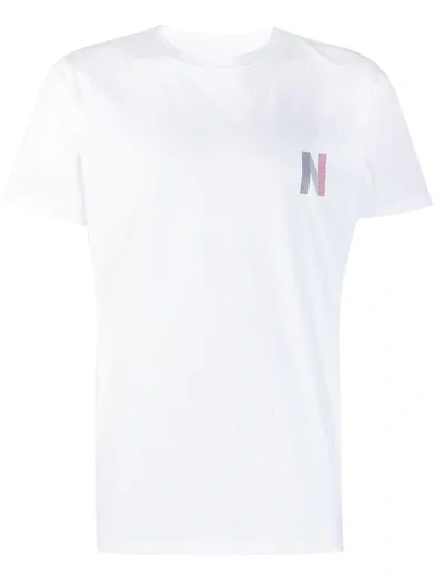 Shop Norse Projects Logo Patch T-shirt In White