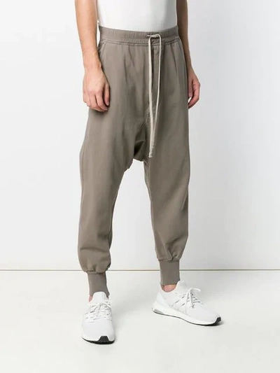 Shop Rick Owens Drkshdw Drop-crotch Trousers In Brown