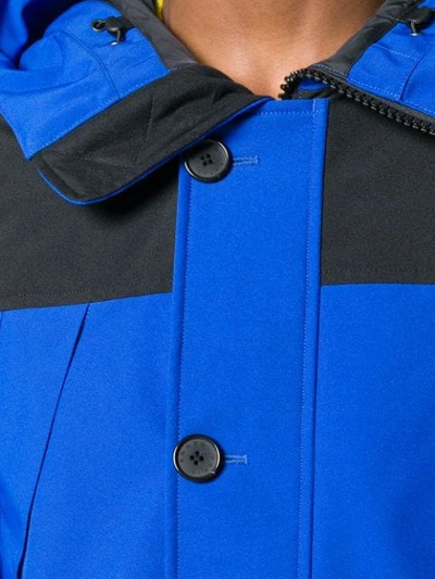 Shop Kenzo Padded Rain Coat In Blue