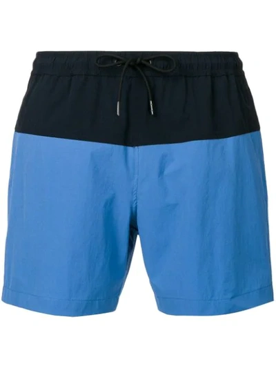 Shop Theory Cosmos Swim Shorts In Blue