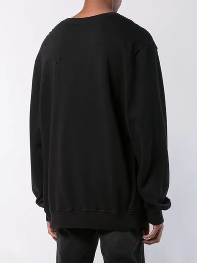 Shop Amiri Poison Print Sweatshirt In Black