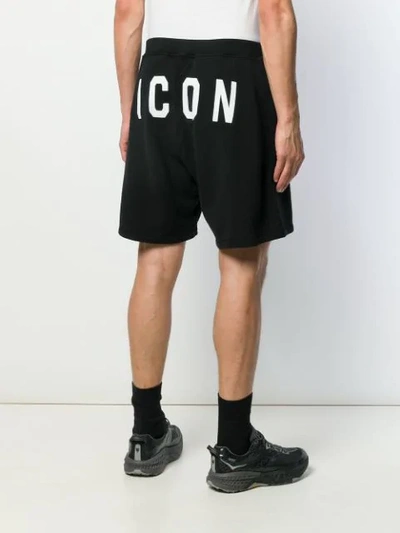 DSQUARED2 ICON TRACK SHORTS - 黑色