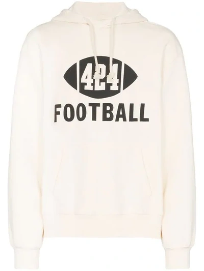 Shop 424 Football Logo Hoodie - Neutrals