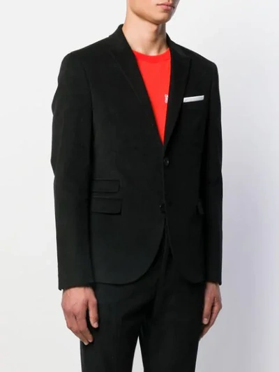 Shop Neil Barrett Two Piece Corduroy Suit In Black