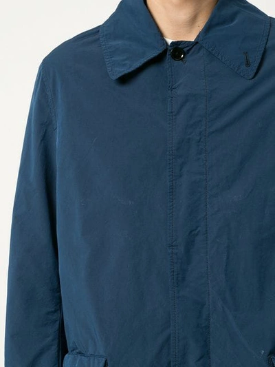 Shop Tomorrowland Midi Buttoned Coat - Blue