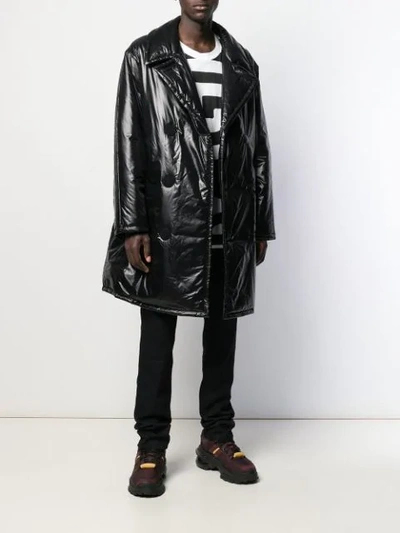 MAISON MARGIELA PADDED TRENCH COAT - 黑色