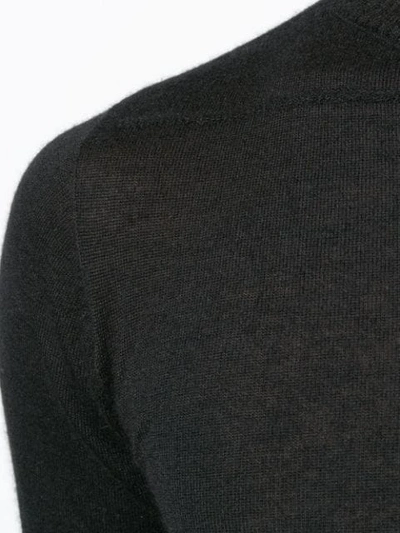 Shop Rick Owens Cashmere Crew Neck Jumper - Black