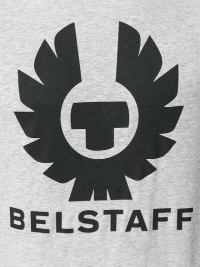 Shop Belstaff Logo Print T In Grey