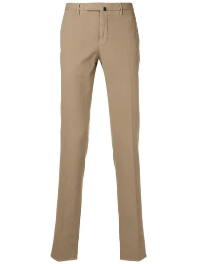 Incotex Slim Fit Chinos In Neutrals