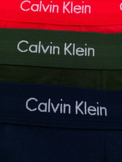 Shop Calvin Klein Low-rise Trunks - 3 Pack - Blue