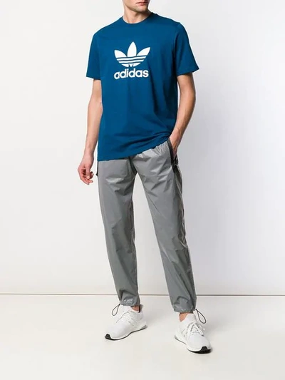 Shop Adidas Originals Trefoil T In Blue
