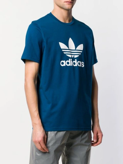 Shop Adidas Originals Trefoil T In Blue