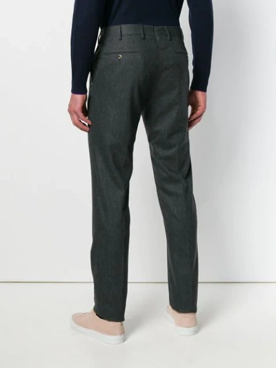 Shop Pt01 Classic Formal Chinos In Grey