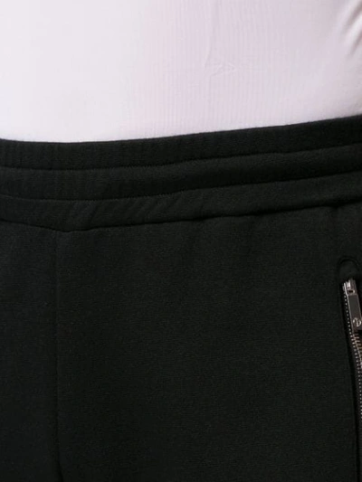 Shop Giorgio Armani Basic Track Trousers In Black