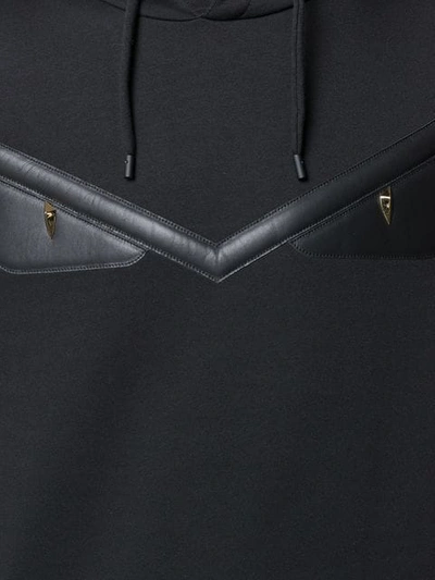 Shop Fendi Bag Bugs Appliqué Hoodie In Black