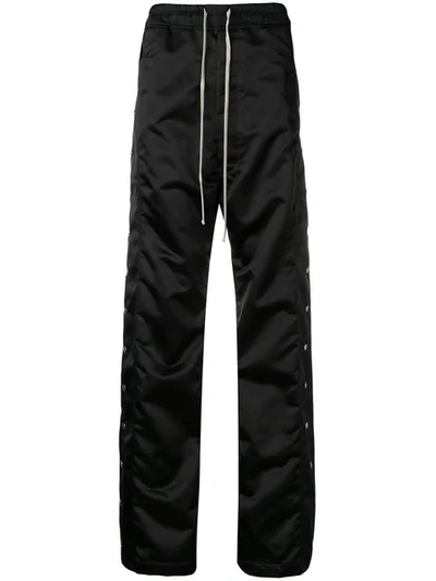 RICK OWENS SUPER WIDE LEG TROUSERS - 黑色