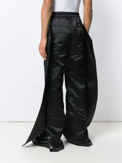 RICK OWENS SUPER WIDE LEG TROUSERS - 黑色