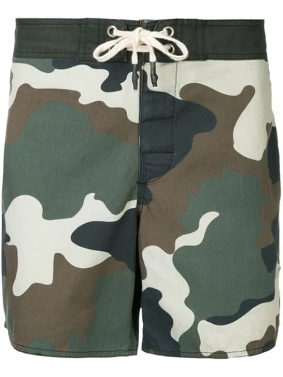 Shop The Upside Military Printed Shorts In Green