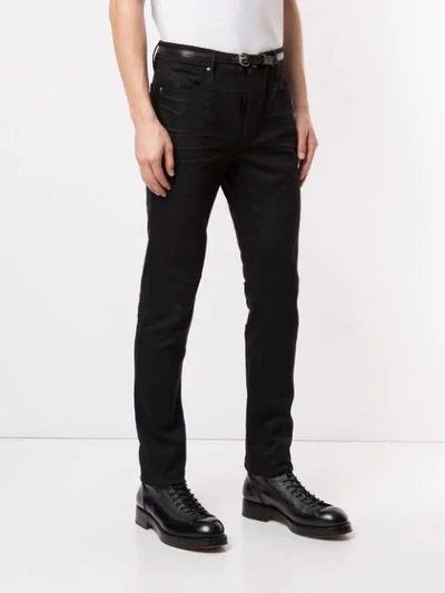 Shop Rta Belted Skinny Jeans In Black