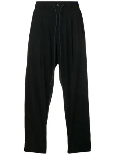 Shop Attachment Elasticated Waist Trousers In Black