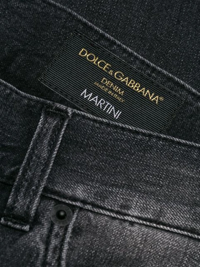 Shop Dolce & Gabbana Slim Faded Jeans In Grey